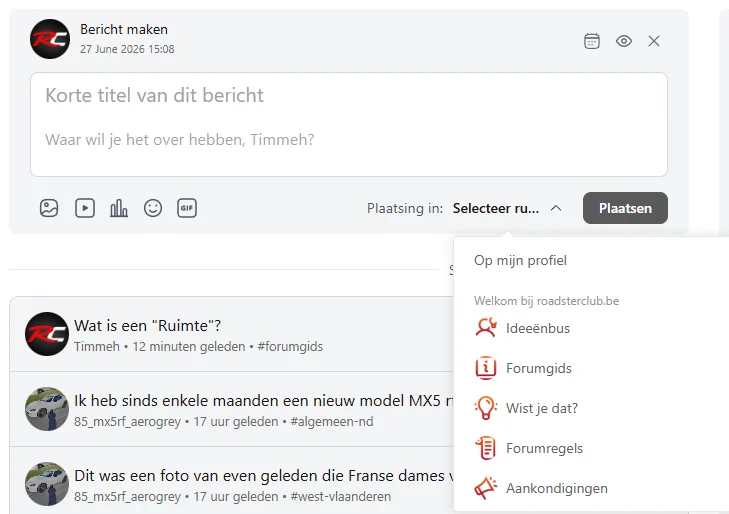 Hoe maak ik een nieuw bericht?